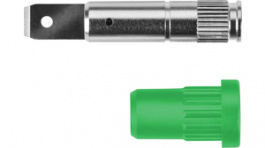 EPB 6792 Ni / FST 4.8x0.8 / GN, Press-in Socket diam 4 mm green, Schutzinger