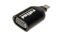 12.03.3228, Adapter, USB-C Plug - VGA 15-pin Socket, Roline