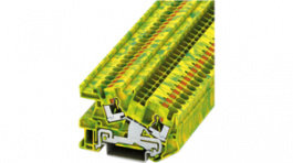 3213964, PTI 4-PE terminal block push-in, 0.2...6 mm2 green-yellow, Phoenix Contact