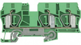1767670000, earth terminal, tension clamp, 3 poles, 1.2ka, 10mm2, Weidmuller