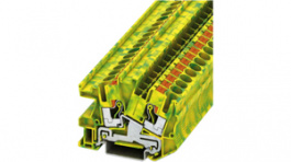 3213966, PTI 6-PE terminal block push-in, 0.5...10 mm2 green-yellow, Phoenix Contact
