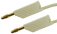 MLN 100/2.5 AU WEI / WHITE Test lead diam. 4 mm white 100 cm CAT I