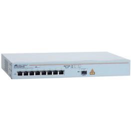 AT-FS708/POE, Switch 8x 10/100 PoE 1x SFP Desktop 19", Allied Telesis