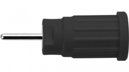 SEPB 6449 NI / SW, Laboratory socket diam. 4 mm Black CAT III, Schutzinger