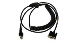 CBL-020-300-C00-02, Industrial RS232 Power Cable, 3m, Coiled, Suitable for GranitXP, Honeywell