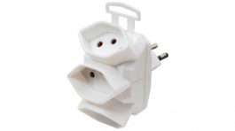 1508022101, Plug-in power strip white 10 A/230 VAC Typ 12, Brennenstuhl