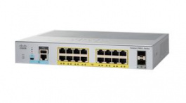 WS-C2960L-16PS-LL, PoE Switch, 1Gbps, 120W, RJ45 Ports 16, PoE Ports 16, Cisco Systems
