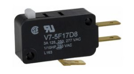 V7-5F17D8, Микропереключатель SNAP ACTION; без рычага; SPDT; 3A/125ВAC, Honeywell