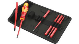 05003475001, Kraftform Kompakt VDE Extra Slim Bit Holding Screwdriver Set, Phillips/PlusMinus/Slotted/Torx, 7 Pieces, Wera Tools