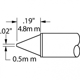 STTC-116, Soldering Tip Conical 390 °C, Metcal