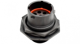 RTS710N2P03, Male jam nut receptacle, Poles 4 (2+2), eco/mate AQUARIUS / RTS7, Amphenol