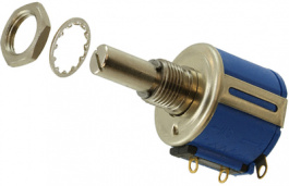 3543S-1-502L, Потенциометр: осевой; многооборотный; 5кОм; 1Вт; ±5%; 6,35мм; IP40, Bourns