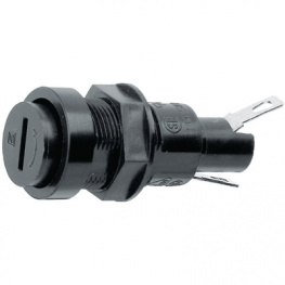 0031.1381, Гнездо; трубчатые предохранители; 5x20мм; 10А; Монтаж: на панель, Schurter