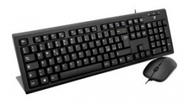 CKU200IT, Keyboard and Mouse, 1600dpi, CKU200, IT Italy, QWERTY, Cable, V7