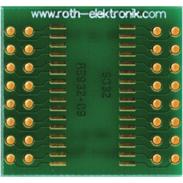 RE932-09, Laboratory card FR4 Epoxide + chem. Ni/Au SO32 Adapter, Roth Elektronik