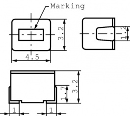 CM453232-471KL, Дроссель: ферритовый; 470мкГн; 1812; 62мА; 26Ом; SMD; ±10%, Bourns