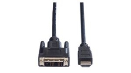 11.99.5516, Video Cable, DVI-D 18 + 1-Pin Male - HDMI Plug, 1920 x 1080, 1.5m, Value