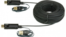 VE873, Active HDMI fibre-optic cable 30 m Black, Aten