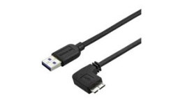 USB3AU1MRS, Charging Cable Right Angle USB-A Plug - USB Micro-B Plug 1m USB 3.0 Black, StarTech.com