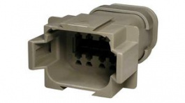 DT04-08PA-E008, Housing, Plug, 2 Rows, 8 Poles, Grey, Deutsch / TE