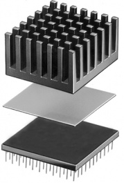 WLFT 404 27X27, Heat conducting film 27x27 mm, Fischer Elektronik