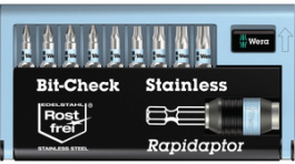 05071110001, Stainless bit set, 9 p., Wera Tools