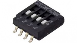 TDA04H0SB1, Переключатель: DIP-SWITCH; Кол-во секций:4; OFF-ON; 0,025A/24ВDC, C & K