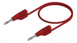 MVLF WS 2/10 RT, Test Lead \x1a2mm 100mm Red Nickel-Plated Brass, SKS Kontakttechnik