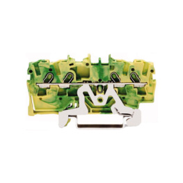 2001-1407, Terminal block yellow-green 0.25...1.5 mm2, Wago