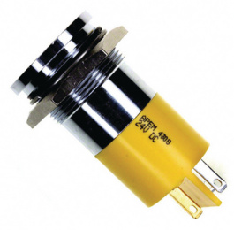 Q22F1CXXY24E, LED Indicator yellow 24 VDC, APEM
