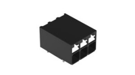 2086-1203, Wire-To-Board Terminal Block, THT, 3.5mm Pitch, Right Angle, Push-In, 3 Poles, Wago