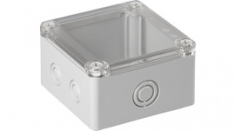 SPCM101006T, Plastic enclosure 100 x 100 x 60 mm grey PC IP 66/67 N/A Cubo S, Ensto