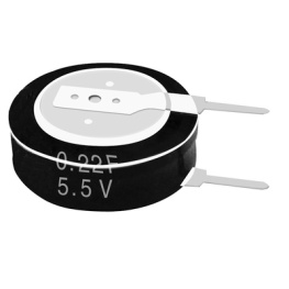 KR-5R5V224-R, Ultracapacitor 0.22 F 5.5 VDC, Power Stor