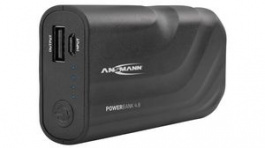 1700-0087, Powerbank 4.8 4.4Ah 2.1A 2x USB-A Socket Black, Ansmann