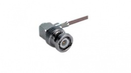 16 BNC-50-2-5/133 NE, RF Connector, BNC, Brass, Plug, Right Angle, 50Ohm, Solder Terminal, Crimp Terminal, Huber+Suhner