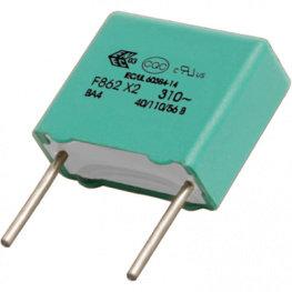 F862DB154K310ZLH0J, Конденсатор: полипропиленовый; Х2; 150нФ; 22,5мм; ±10%; Монтаж: THT, Kemet