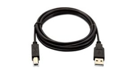 V7USB2AB-02M-1E, USB Cable USB-A Plug - USB-B Plug 2m USB 2.0 Black, V7