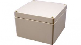 1554P2GY, Watertight PC Enclosure, 120 x 120 x 80 mm, Grey, Polycarbonate, IP66, Hammond