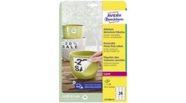 L4773REV-20 [24 шт], Label, Polyester, 63.5 x 33.9mm, 20x 24pcs, White, Zweckform