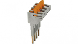 3035757, Switching Jumper, 6.2 mm, Poles%3D4, orange / grey, Phoenix Contact