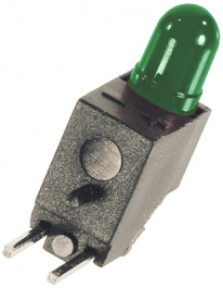 09H0011-60, PCB LED 3 mm round Green standard, ELMA