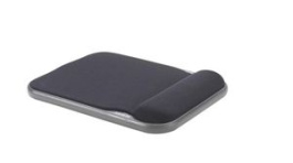 57711, Mousepad with Wrist Rest, Black / Grey, Kensington