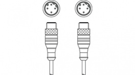 KB ET-2000-SSA, Interconnection cable,2 m,M12 / 4-pole, LEUZE ELECTRONIC