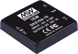 SKE15C-24, Преобразователь: DC/DC; 15Вт; Uвх:36?72В; 24ВDC; Iвых:625мА; 2"x2", MEAN WELL