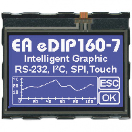 EA EDIP160B-7LWTP, LCD graphic display 160 x 104 Pixel, Electronic Assembly