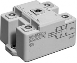 SKD100/12, Трехфазный диодный мост; 1,2кВ; 100А; 1,15кА; G18, SEMIKRON