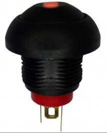 RND 210-00654, Illuminated Pushbutton Switch, Red, IP67, OFF-(ON), RND Components
