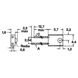 OP 140A, IR-LED 940 nm, Optek