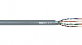 C707 [305 м], Кабель; U/UTP; 5e; однопров; CCA; 4x2x24AWG; ПВХ; серый; 305м, Tasker