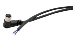 RND 205-01161, M8 Cable Connector, 5m, Right Angle, Socket, 3 Poles, A-Coded, Solder, RND Connect